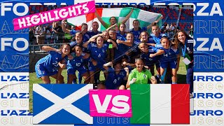 Highlights ScoziaItalia 22  Under 17 femminile  Round 1 qualificazioni Europeo [upl. by Korrie]