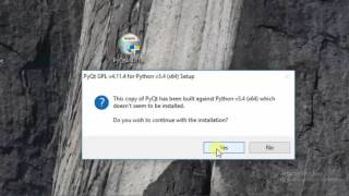 Python PyQt Install PyQt4 In Windows 10 [upl. by Ymma]