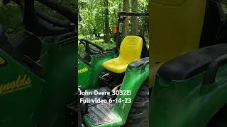 John Deere 3032e joins the channel [upl. by Ardnahsal]