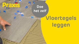 Vloertegels leggen  Zo tegel je een vloer  Praxis [upl. by Inuat661]