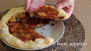 PIZZA RUSTICA ALLA PARMIGIANA  ricetta con pasta sfoglia [upl. by Kennett828]