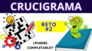 CRUCIGRAMA para resolver🕵️ RETO 2 🎯 ¿podrás completarlo [upl. by Aikemet]