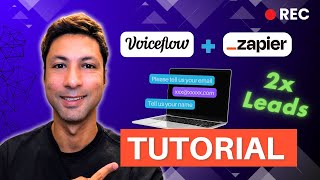 Voiceflow amp Zapier COMPLETE Tutorial 2023  Build a Lead Generation AI Chatbot to Get More Clients [upl. by Ennovyhc]