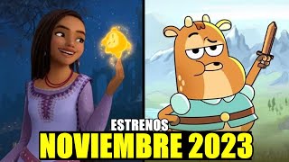 PRÓXIMAS PELÍCULAS ANIMADAS Y CARICATURAS QUE SE ESTRENAN EN NOVIEMBRE 2023 [upl. by Ahsimak]