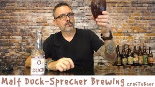 Malt Duck  Sprecher Brewing Beer Experience 29 [upl. by Solange]