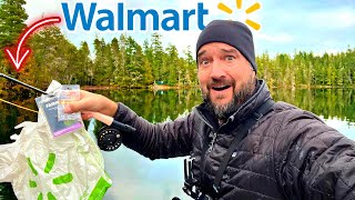 WALMART Fly Fishing CHALLENGE Start Fly Fishing for Trout wo Spending [upl. by Ynafetse]