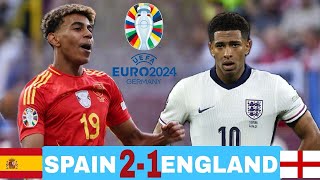 Spain vs England 21  All Goals amp Highlights  Euro Final 2024 [upl. by Hisbe]