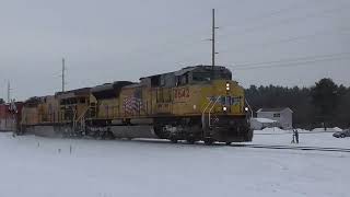 UP 8642 SD70ACE Leads CN L581 Wisconsin Rapids  Wausau Turn Thru Kronenwetter WI [upl. by Eniamsaj]