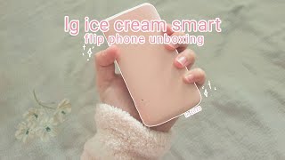 dream flip phone unboxing  lg ice cream smart pink  first impressions app tests and more [upl. by Onailime]