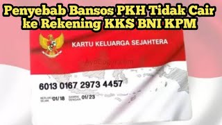 Penyebab Bansos PKH Tidak Cair ke Rekening KKS BNI KPM pkh pkh2024 bansos fyp [upl. by Myrtia622]