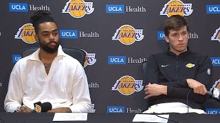 Austin Reaves amp DAngelo Russell PostGame Interview  Golden State Warriors vs Los Angeles Lakers [upl. by Nashner]