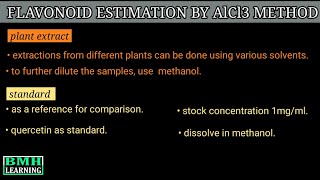 Total Flavonoid Content Procedure and Calculation [upl. by Sremmus]