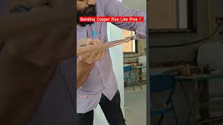 Bending Copper Pipe like Pros  AC MAN  AC Copper Piping Bending viral bending copper piping [upl. by Alysoun811]