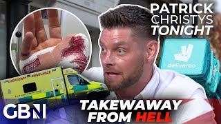 SAVAGE Deliveroo rider CHEWED off fathers THUMB after takeaway turned to bloodbath [upl. by Ahsimal281]