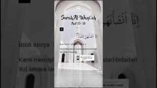 Surah al waqiah ayat 3538 [upl. by Nehgaem]