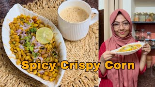 Recipe5  🥵Spicy Crispy Corn🌽🤩  Crispy Corn fousiyavlogs recipe eveningsnacks [upl. by Kanal701]