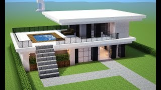 Minecraft Tutorial  MANSÃO ULTRA MODERNA Completa [upl. by Horbal]