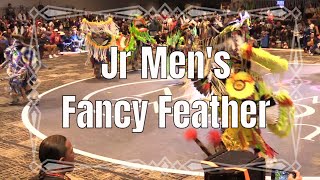 Jr Mens Fancy Feather  2023 Hunting Moon Pow Wow  Powwowscom [upl. by Yelnoc]