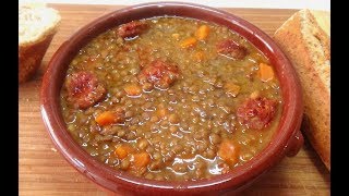 LENTEJAS CON CHORIZO COCINA DE LA ABUELA [upl. by Yellas224]