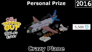 TSTO  SciFi Event  Crazy Plane  Personal Prize [upl. by Acirretal]