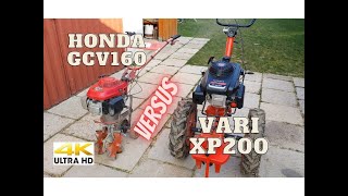 4K VARI XP200 vs HONDA GCV160  Cold start  Studený štart [upl. by Gnas]