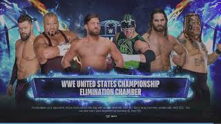 WWE 2K24 Seth 15 VS Umaga Hurricane Gulak Balor Taz Elm Chamber Match WWE US Tittle [upl. by Latsyrhc]