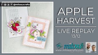 How To Make Handmade Cards with Apple Harvest by Stampin Up [upl. by Larrej]