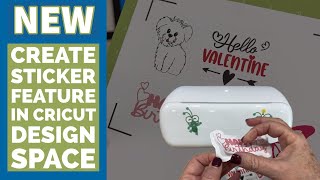 New Cricut Design Space Feature Make Stickers Quick and Easy [upl. by Kramer]