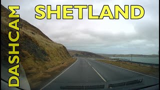 Sumburgh Airport to Lerwick WITH SOUND  Driving in the Shetland Islands [upl. by Nnylyar]