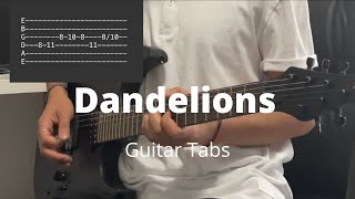 Dandelions by Ruth B  Guitar Tabs [upl. by Norrie]