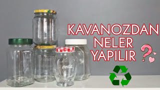 KAVANOZLARDAN NELER YAPILIR  Geri Dönüşüm  Recycle  Kendin Yap [upl. by Adnarahs165]