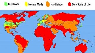 Difficulty of life around the world  Fun with Maps [upl. by Eirotal870]