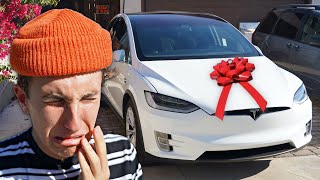 Surprising MARKO With a TESLA  18th birthday [upl. by Yve]