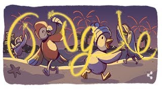 Weihnachtsfeiertage  Silvester 2017  Google Doodle [upl. by Haroun]