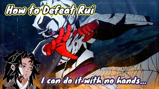 Demon Slayer The Hinokami Chronicles Rui Vs Tanjiro How To Defeat [upl. by Canica]