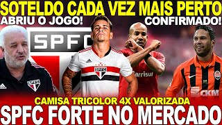 AGORA VAI SPFC FORTE POR SOTELDO MARLOS CONFIRMADO DIRETOR REVELA TUDO PATRICK DEFINIDO [upl. by Assinna467]