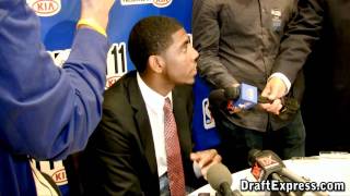 Kyrie Irving  2011 NBA Draft  Media Day Interview [upl. by Repinuj]