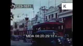 Early 1950s Jamaica  Kingston Streets Hope Gardens Buskers Rio Grande [upl. by Lihp259]