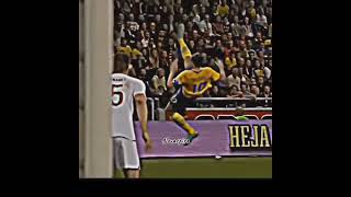 Zlatan bicycle kick😈football footballshorts shorts [upl. by Yendys782]