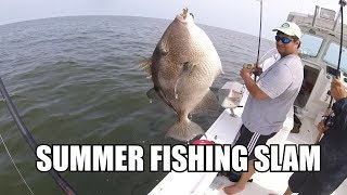 MEAT FISHING THE ROCKS Triggerfish Tautog Sea Bass Summer Flounder Cooler Stuffing [upl. by Spieler]