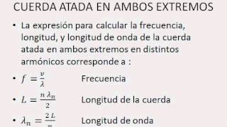 VIDEO ONDAS EN CUERDAS FIJAS EN AMBOS EXTREMOS [upl. by Anselmo]