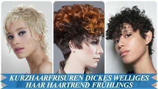 Die besten 20 Ideen zu kurzhaarfrisuren dickes welliges haar haartrend frühlings 2018 [upl. by Fernandina]