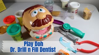 PLAY DOH Doctor Drill N Fill Dentist Playset Learning Dental Health Educational Video for Kids [upl. by Netsew]