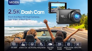 Miden S7 25K Dash Cam Front and Rear✔️Whats features highlight [upl. by Audwin969]