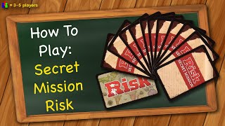 How to play Secret Mission Risk [upl. by Euphemie442]