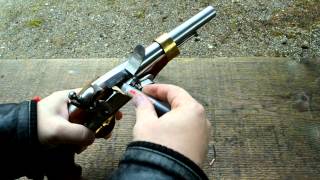 chargement et tir avec pistolet Pedersoli An XIII [upl. by Maribel]