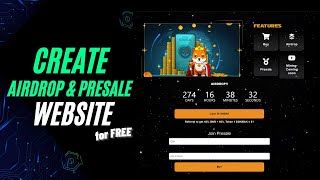 Create Airdrop and Presale Website for FREE  Tutorial amp Source Code [upl. by Radborne]