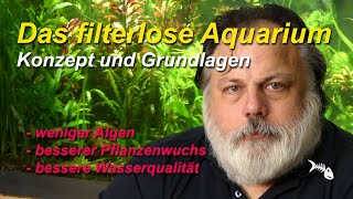 Das filterlose Aquarium Grundlagen amp Wirkungsweise  Konzept für weniger Probleme mit dem Aquarium [upl. by Amitarp]