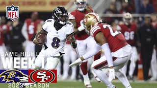 Baltimore Ravens vs San Francisco 49ers  2023 Week 16 Game Highlights [upl. by Arreik]