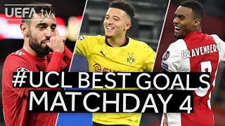 FERNANDES SANCHO GRAVENBERCH UCL BEST GOALS Matchday 4 [upl. by Carine698]